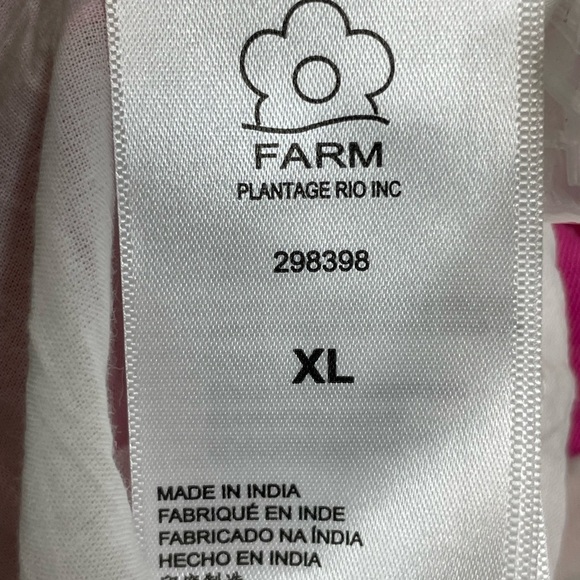 Farm Rio dress maxi embroidered Macaw white NWT sz XL - Picture 10 of 12